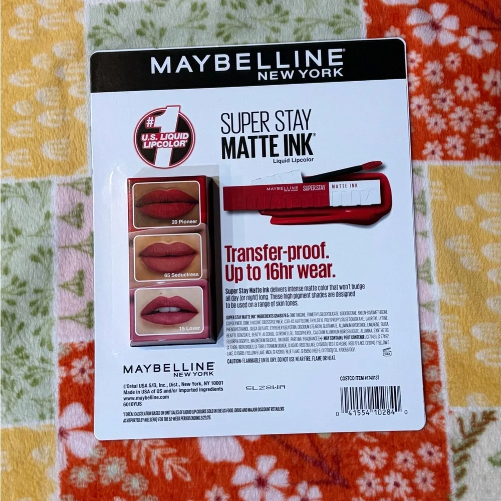 ❤️Maybelline Super Stay Matte Ink Liquid Lipstick 3-Pack New